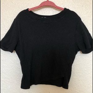 URBAN OUTFITTERS BLACK CROP TOP XS